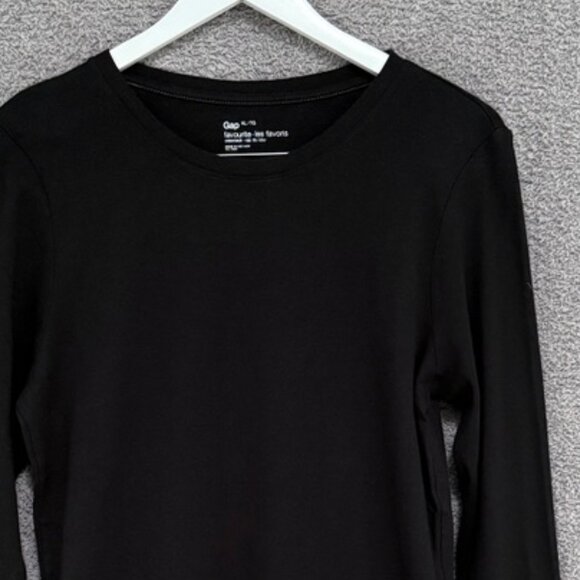 GAP Favourite Long Sleeve Cotton Crew Neck T-Shirt longer length - Picture 2 of 6